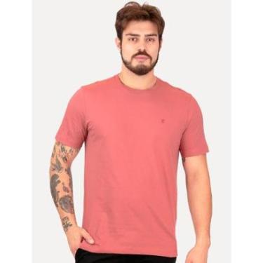 Imagem de Camiseta Individual Masculina Comfort Logo Rosa Médio-Masculino