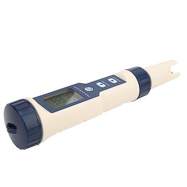Imagem de Generic Testador de Salinidade TDS EC de Qualidade da água Com Luz de Fundo, Medidor de Teste de Função 5 Em 1 de Alto Desempenho para Aquários e Piscinas, Plástico, Tamanho Pequeno