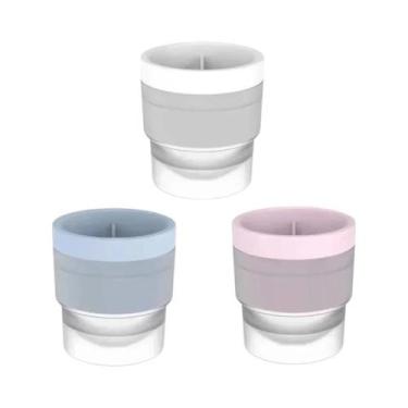 Imagem de Formas De Gelo De Silicone De Grau Alimentício Empilháveis De Derretim