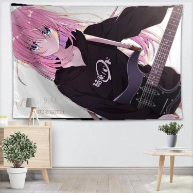 Imagem de Tapeçaria para pendurar na parede Bocchis Rocks Gotohs Historis Anime 130x150cm