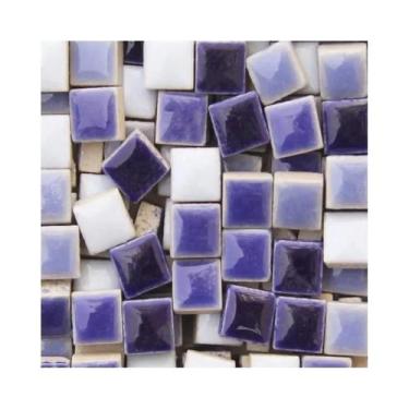 Imagem de Azulejos De Cerâmica DIY Coloridos 100g Ornamentos De Espelho De Vidro