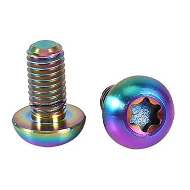 Imagem de Generic Parafusos de Bicicleta de Liga de Titânio T25 Leves e Duráveis, Prendedor de Cabeça de Alta Resistência para Bicicleta, 12 Peças Colorido/prata/preto, Adequado para Corridas Automotivas