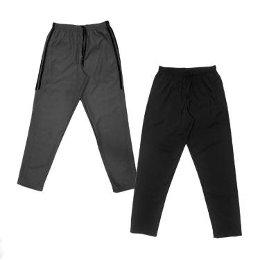 Imagem de Kit 2 Calças de Tactel Black Bear Lisa Básica Masculina Casual-Masculino