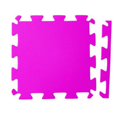 Imagem de Tatame Eva 20mm 50x50 - Tapete infantil emborrachado - AMS, Rosa flex