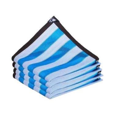 Imagem de Rede De Sombra HDPE Bege Para Jardim, Proteção Solar 75-80% UV, Abrigo