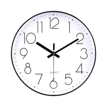 Imagem de Relógio De Parede Digital De Quartzo Silencioso De 8/12 Polegadas Para