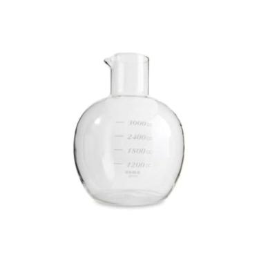 Imagem de Copo inferior de reposição Yama CDM25 – Vidro borossilicato para 25 xícaras de torres frias, resistente ao calor, pode ser lavado na lava-louças