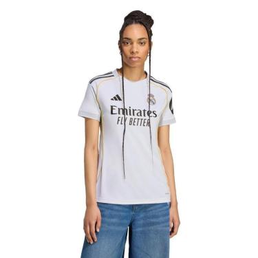 Imagem de Camisa Adidas I do Real Madrid 25/26 Feminina-Feminino