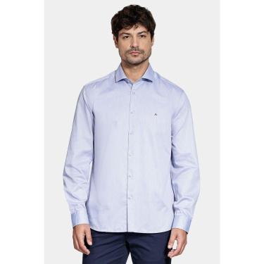 Imagem de Camisa Aramis Manga Longa Algodão Misto Azul Escuro-Masculino
