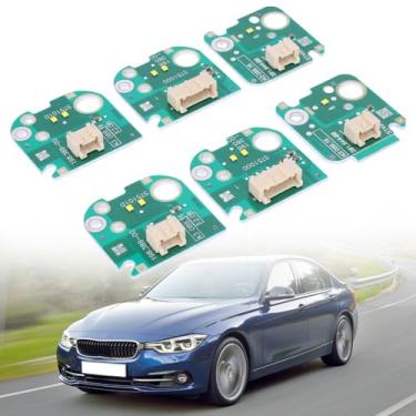 Imagem de moseiny 6 peças Yellow Angel Eye DRL LED Board compatível com F30 LCI 330i 340i 320i 328d 328i 2.0L 3.0L 3 Series LED farol DRL 63117419610, 63117419615, 199660-00, 202484-00, 202484-00. 0, 741 9615