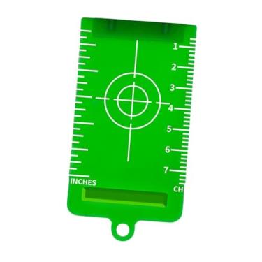 Imagem de MotiveTech Placa de alvo para medição, acessório para ferramenta de nivelamento, placa de alvo refletora portátil premium e estável para trabalhos em madeira, Verde