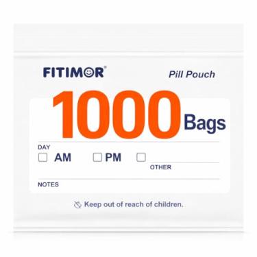 Imagem de FITIMOR Sacos de comprimidos pequenos que podem ser fechados, pequenos sacos de plástico para pílulas, bolsa de comprimidos para viagem, sacos de remédios de 7,6 x 7 cm, sacos de comprimidos