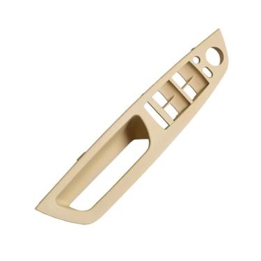 Imagem de Apoio de braço do carro frente esquerda motorista lado lhd interior maçaneta da porta painel interno puxar guarnição capa Compatível com bmw e70 e71 x5 x6 5141696940(Beige Left Front)