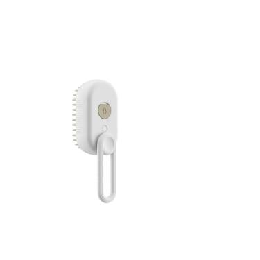 Imagem de Pente de spray para animais de estimação para gatos e cães pente spray de uma chave escova de massagem anti-voo, massagem limpa (branco)