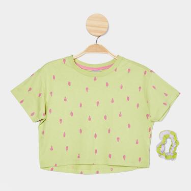 Imagem de Blusa Infantil Hering + Acessório P/ Cabelo Menina-Feminino