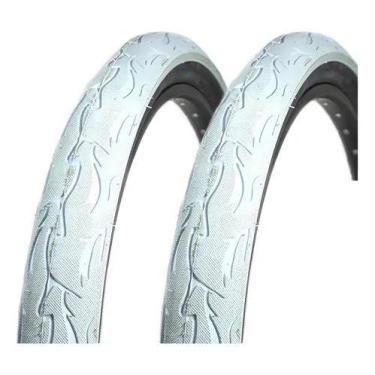 Imagem de Par Pneu Kenda Flame Aro 26 X 2.125 Grau Viking Gios - NTZ, Branco