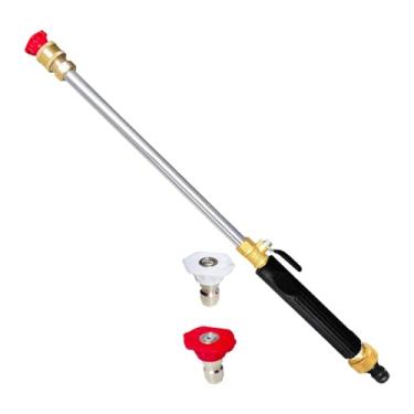 Imagem de Baoblaze Bocal de mangueira de alta pressão para lavadora de alta pressão, fácil de conectar, pulverizador de água, ferramenta de limpeza para animais de