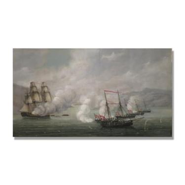 Imagem de NHLDZYH Quadro famoso para salão - réplica de J.C. Dahl - Paisagem romântica nórdica em tela - decoração de parede elegante. (Paisagem 51). 40 x 72 cm. Apenas tela