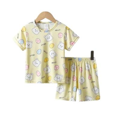 Imagem de Conjunto De Pijama Infantil Casual Com Estampa De Urso Joker 2 Peças C