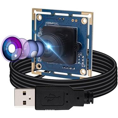 Imagem de webcamera_usb Módulo De Câmera Usb De 8Mp Para Computador Câmera De Pc Grande Angular Lente Olho De Peixe De 180 Graus Placa De Webcam Mini Uvc Usb2.0 Lightburn Câmera Imx179 Usb Com Câmera Câmera D