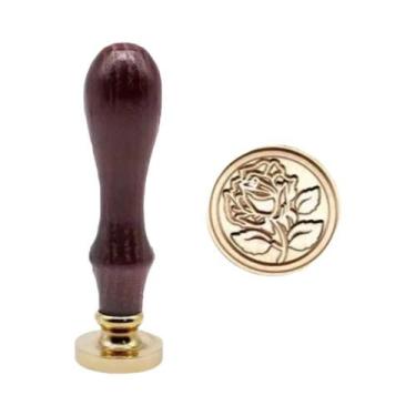 Imagem de Carimbo De Cera Metálico Retrô Antigo Para Selagem De Convites De Casa