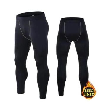 Imagem de Calças De Compressão Masculinas Para Corrida, Secagem Rápida, Treino F