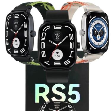 Imagem de Smart Watch Relogio Haylou RS5 Longa Duração De Bateria Gps Monitor Esportivo 150 Modos Amoled-Unissex