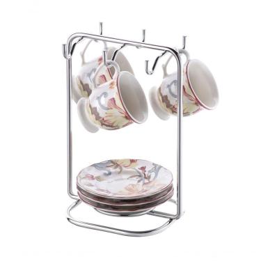 Imagem de Suporte Xícaras Pires De Café Cromado Future 1124