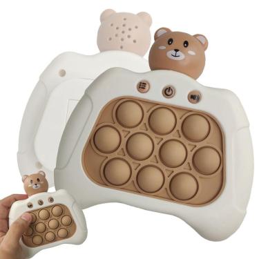 Imagem de Pop It Mini Game Ursinho Criança Luz Som Fidget Interativo Anti Estresse Ansiedade Portatil