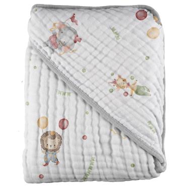 Imagem de Toalha de Banho Bebê Soft Com 3 Camadas De Fralda Baby Joy