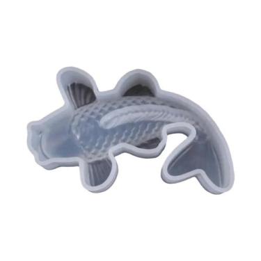 Imagem de Molde De Silicone 3D De Peixe Dourado E Peixe Koi Para Resina, Transpa