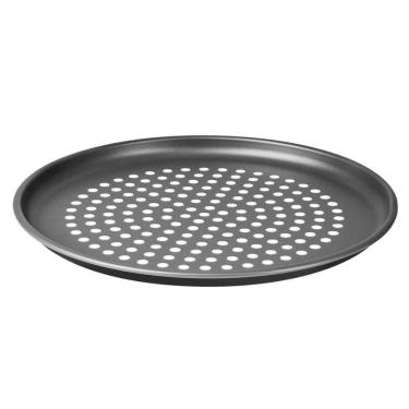 Imagem de Assadeira Para Pizza Tramontina Brasil Perfurada Em Alumínio Antiaderente Grafite 30cm 20076030