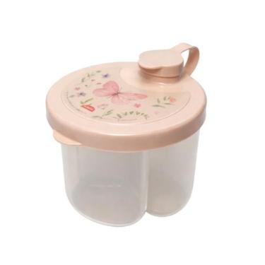 Imagem de Pote dosador leite em po para armazenar 3 divisoria 100ml cd giratoria