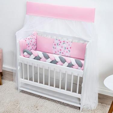 Imagem de Kit Berço Completo Mini Fofuxo Seguro e Confortável para Bebê - Coroa,