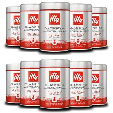 Imagem de Café Illy Clássico Torrado e Moído Kit 10 Latas 250g - Illy Café