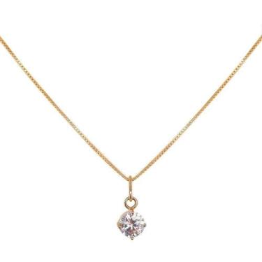 Imagem de Colar Veneziano 45Cm Ouro 18K - Ponto De Luz Cravejado - Ponte Vecchio