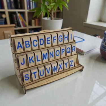 Imagem de Brinquedo Educativo Alfabeto Letras Móveis Aprendizagem Kids - Fenix