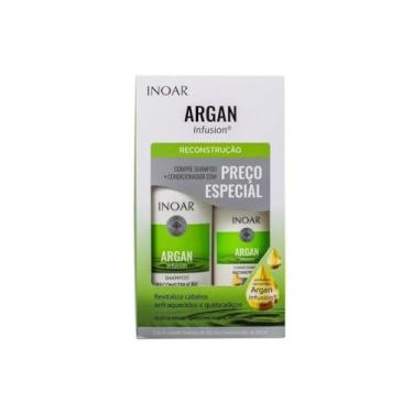 Imagem de INOAR Kit Shampoo 500Ml + Condicionador 250Ml Argan Reconstrução