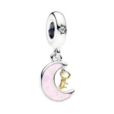 Imagem de Pingentes De Prata Lua, Estrela E Sol Para Pulseira 925, Joias DIY Par