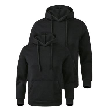 Imagem de Kit 2 Moletons Masculino Bolso Canguru Moleton Casual Capuz moletom Conforto Alta qualidade-Unissex