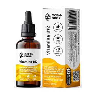 Imagem de Vitamina B12 Em Gotas 30ml 120 Doses Metilcobalamina Ocean Drop-Unissex