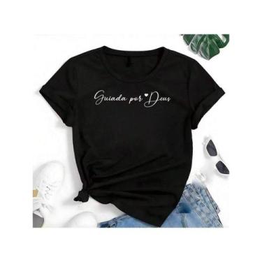 Imagem de Blusa T-shirt Plus Size Linda Eis-me Aqui Camiseta Feminina Blusinha T