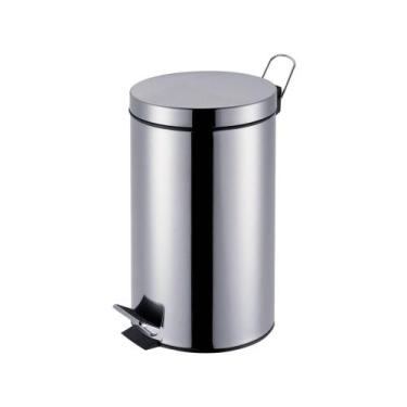 Imagem de Lixeira Inox com Pedal com Tampa 12L - Mor Ágata 8223, Inox