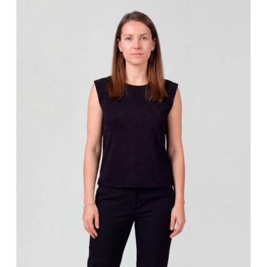 Imagem de Regata Feminina Básica Infinita Cor Preto, GG, Preto