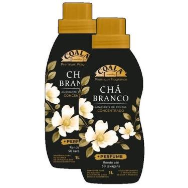 Imagem de 2 Amaciante Concentrado Chá Branco Coala Laundry Roupa 1l
