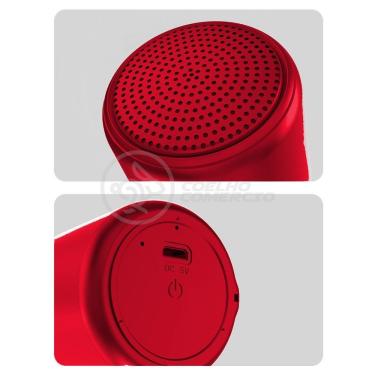 Imagem de Mini Caixa De Som Wireless Speaker Potente BT Vermelho