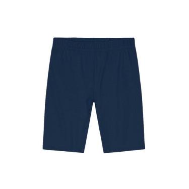 Imagem de Bermuda ciclista infantil menina em cotton Brandili, 6, Azul