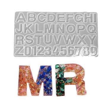 Imagem de Molde Alfabeto Grande De Silicone Plastilina Alimenticio - OHANA RESIN