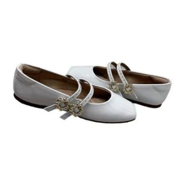 Imagem de Sapatilha Molekinha 2548.210 Bico Quadrado Laço Brilho Menina-Feminino