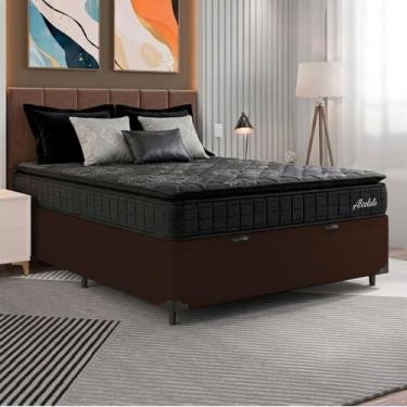 Imagem de Cama Box Baú Colchão Casal Molas Ensacadas Absoluto City Pillow Top 13